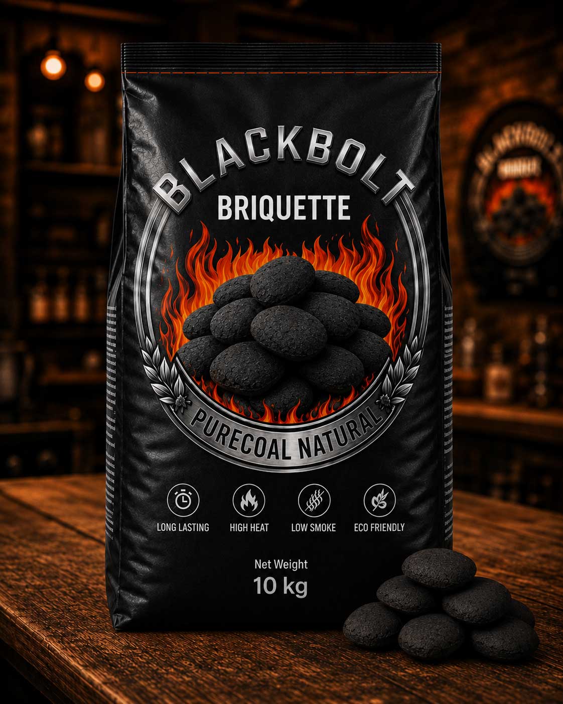 BlackBolt briquette 10kg pack
